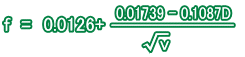(0.0126+(0.01739-0.1087D)/√v